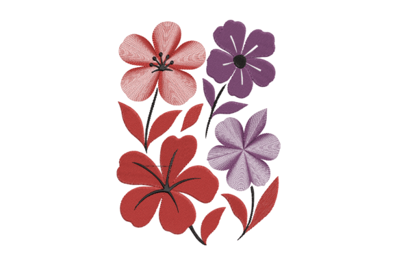 Red Purple Flowers