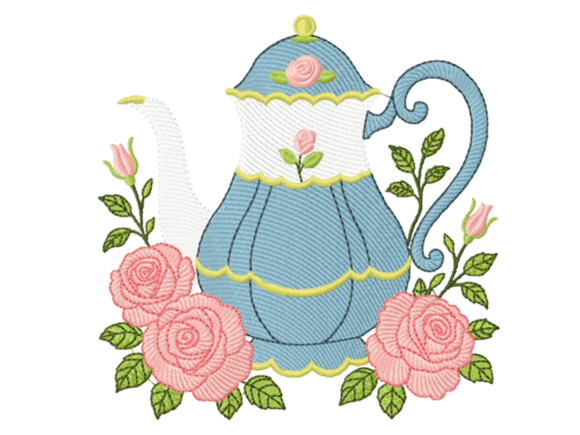 Teapot with Roses